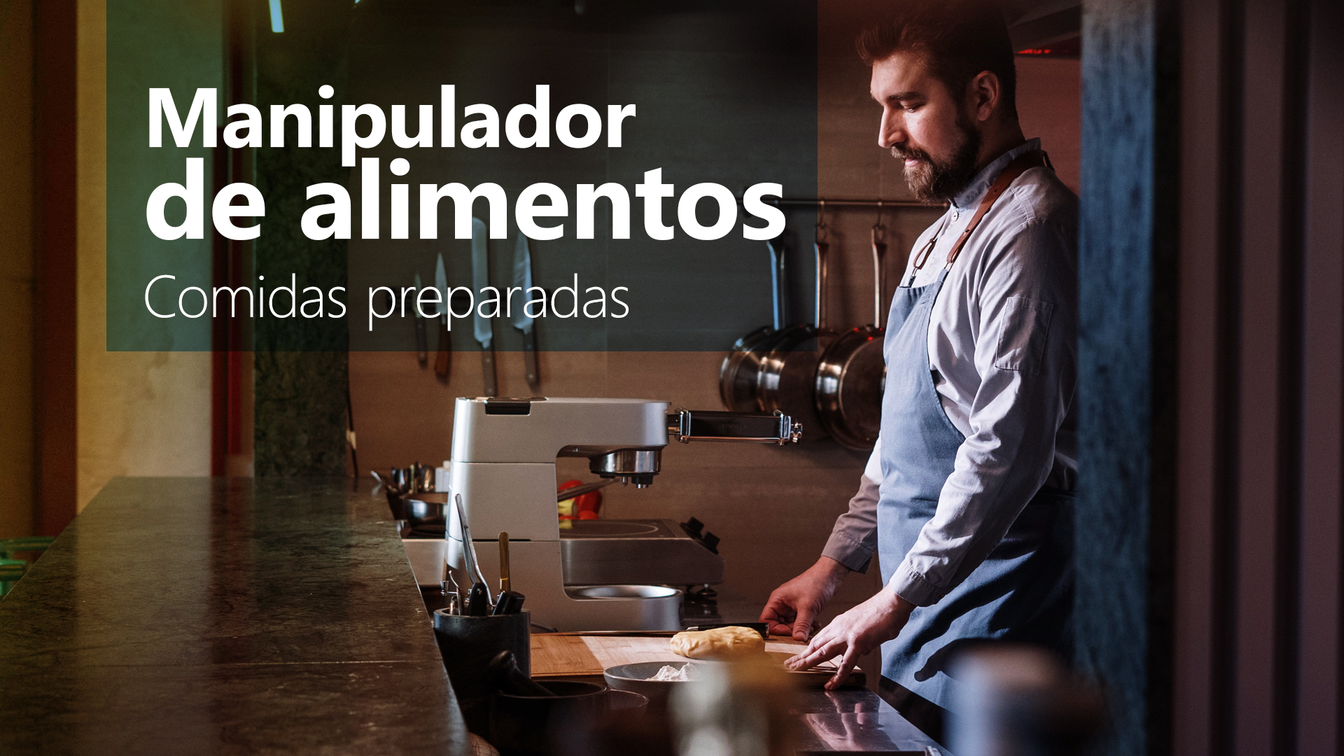 Manipulador de alimentos comidas preparadas